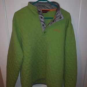 Men's M Orvis Quilted Troutbum snap fleece
